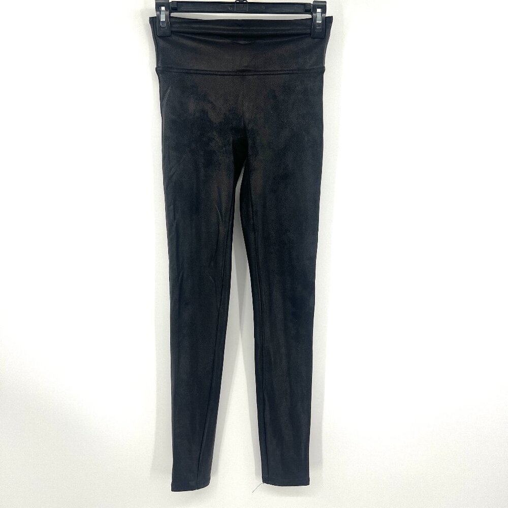 Spanx Faux Leather Black Leggings Women's Small